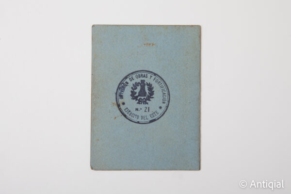 Spanish Civil War - Identity card 21st Battalion of works and fortifications