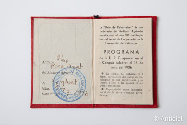 Spanish Civil War - Carnet rabbassaires 01
