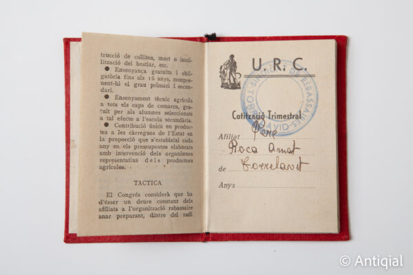 Spanish Civil War - Carnet rabbassaires 01