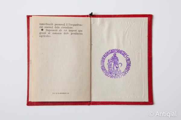 Spanish Civil War - Carnet rabbassaires 01