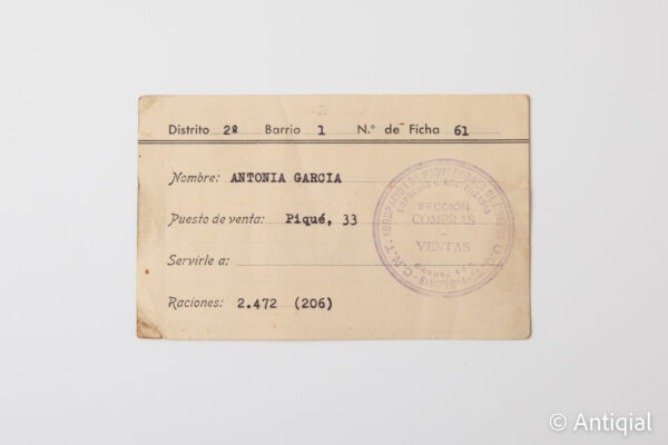 Spanish Civil War - CNT collectivized egg supplier credential