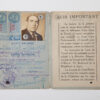 Dictadura franquista - Carnet de Resident de la República Francesa a un refugiat de la Guerra Civil Espanyola