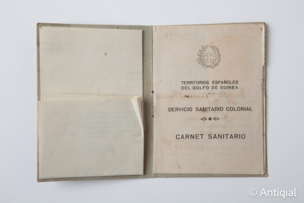 Dictadura franquista - Carnet sanitari Guinea