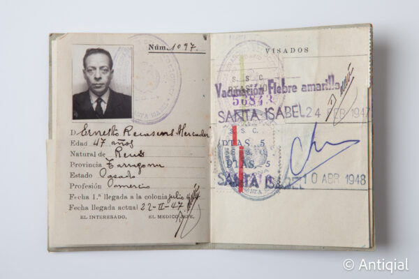 Dictadura franquista - Carnet sanitari Guinea