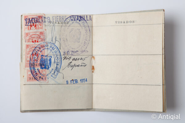 Dictadura franquista - Carnet sanitari Guinea