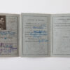 Spanish Post-war - Temporary card of exiled worker of the Spanish Spanish Civil War - French Republic