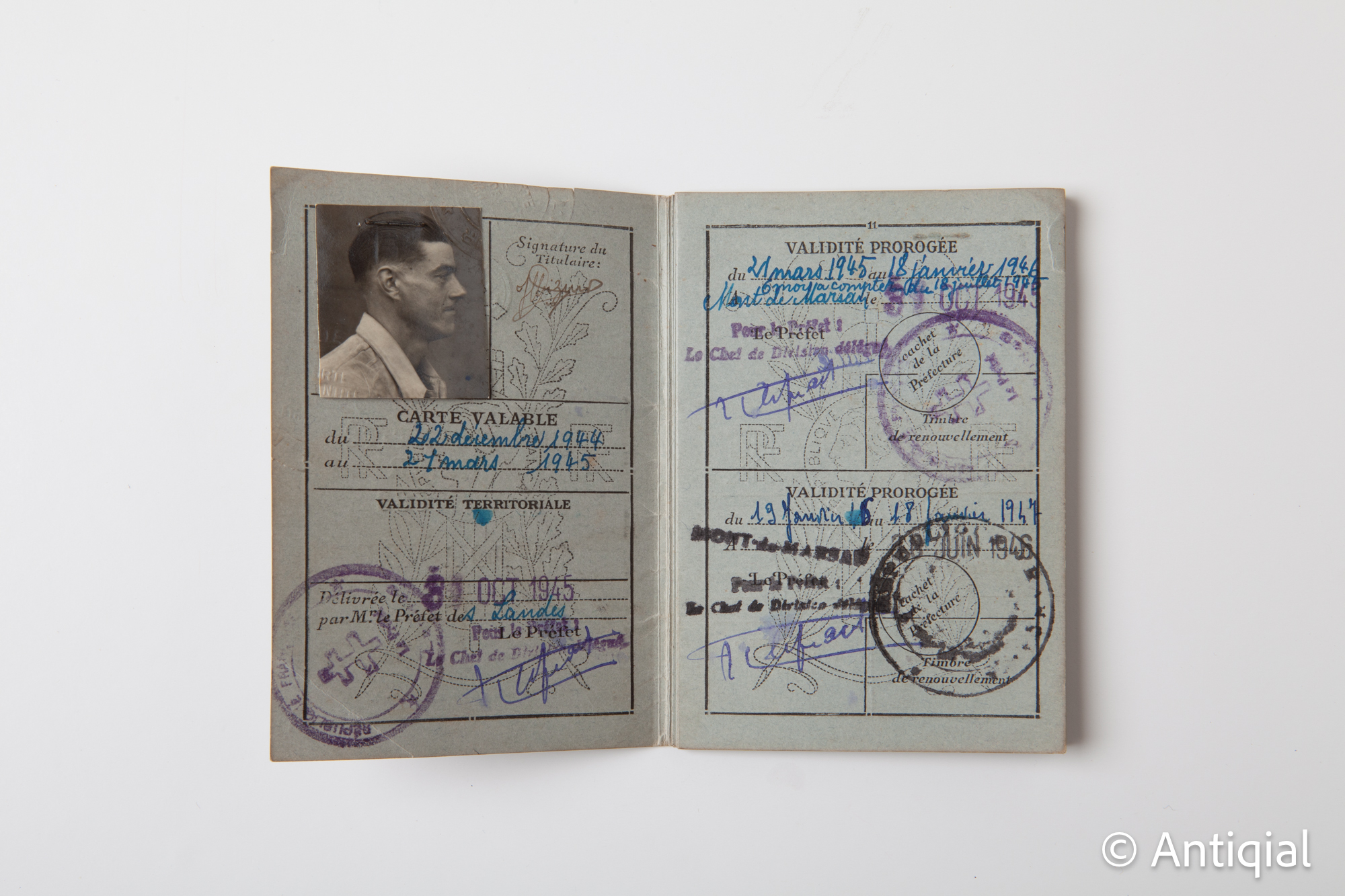 Dictadura franquista - Carnet temporal de treballador exiliat de la Guerra Civil - República Francesa - Imatge 7