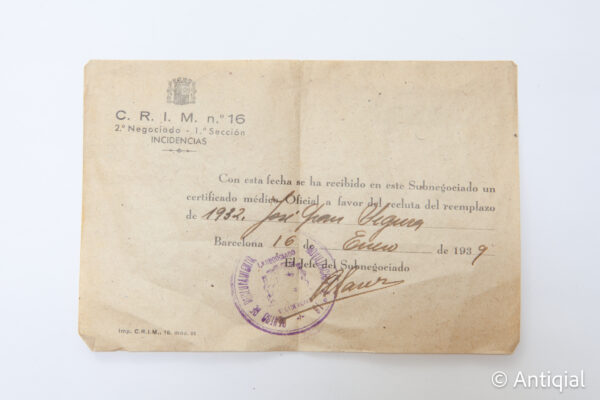 Guerra Civil - Carnet CNT-AIT