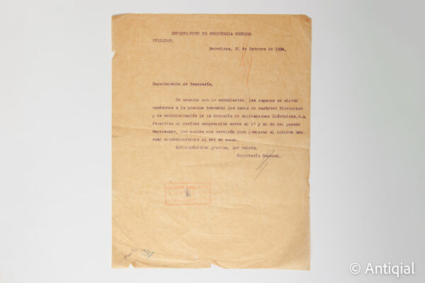 Spanish Civil War - Charter of Collectivized Electric Company