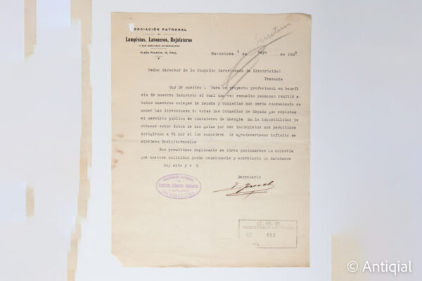 Spanish Civil War - Charter of the Plumbers Employers