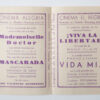 Guerra Civil - Programa cinemes col·lectivitzats Barcelona CNT AIT