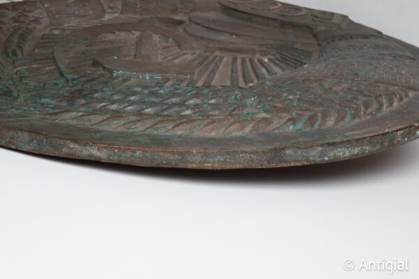 URSS - Escudo de bronce de Bielorrusia. Modelo utilizado desde el año 1949 hasta el año 1958